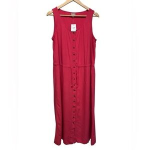 NWT J Jill Gala rayon sleeveless shirt dress
Size Large Petite